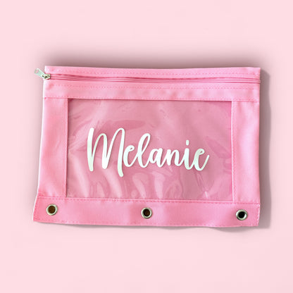 Personalized Solid Binder Pouch