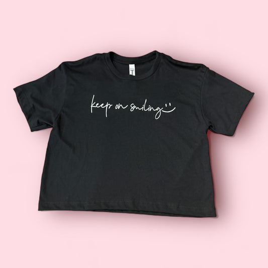 Keep on Smiling Cropped Tee