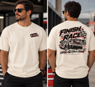 Finish the Race tee male model front and back
